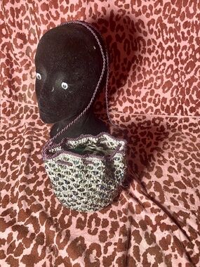 Amethyst Beaded Bag📿(purple)